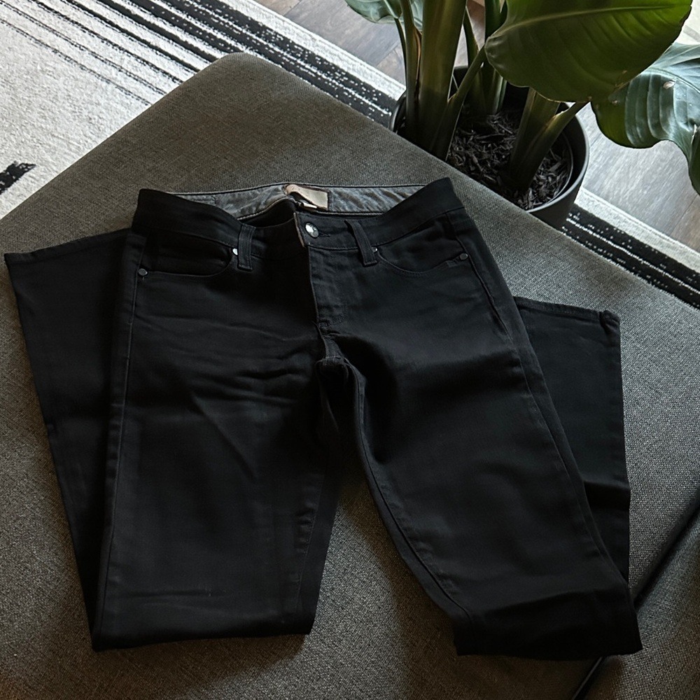 Paige Classic Black Women's Skinny Jeans - Picture 2 of 6